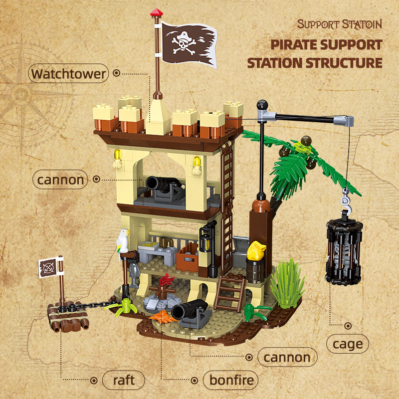 JIESTAR Pirate Supply Depot Building Block Set - 59149-2.jpg