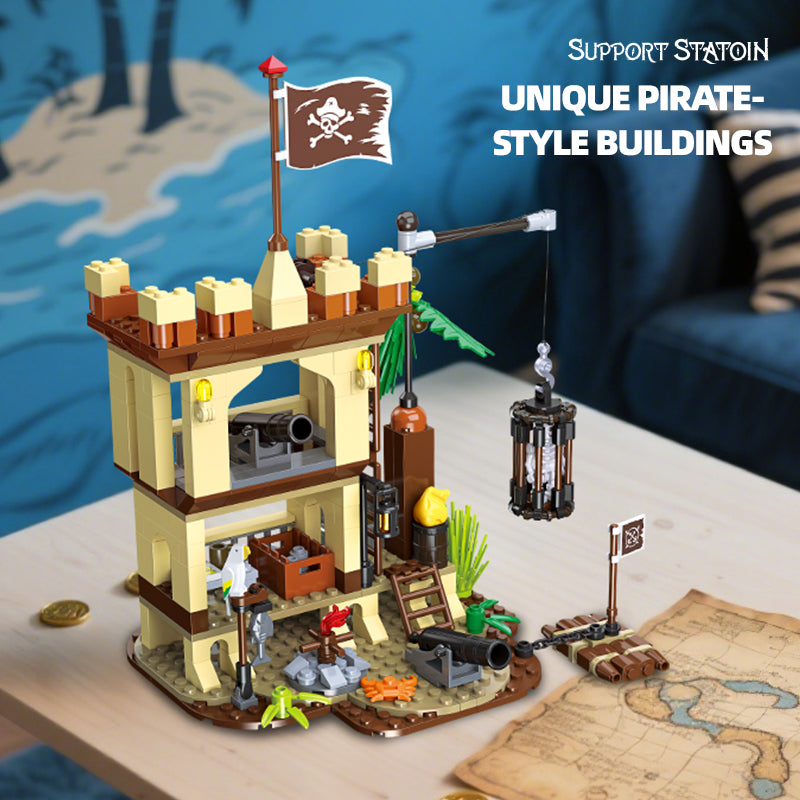 JIESTAR Pirate Supply Depot Building Block Set - 59149-3.jpg