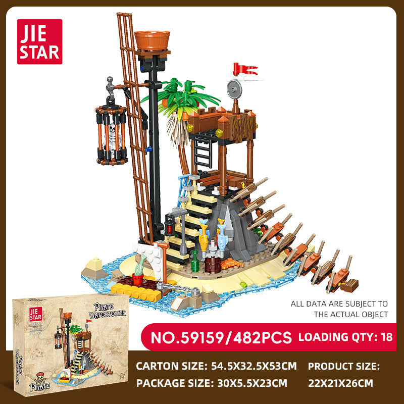 JIESTAR Pirate Building Block Set 3-Pack SKU image - 59159-sku.jpg