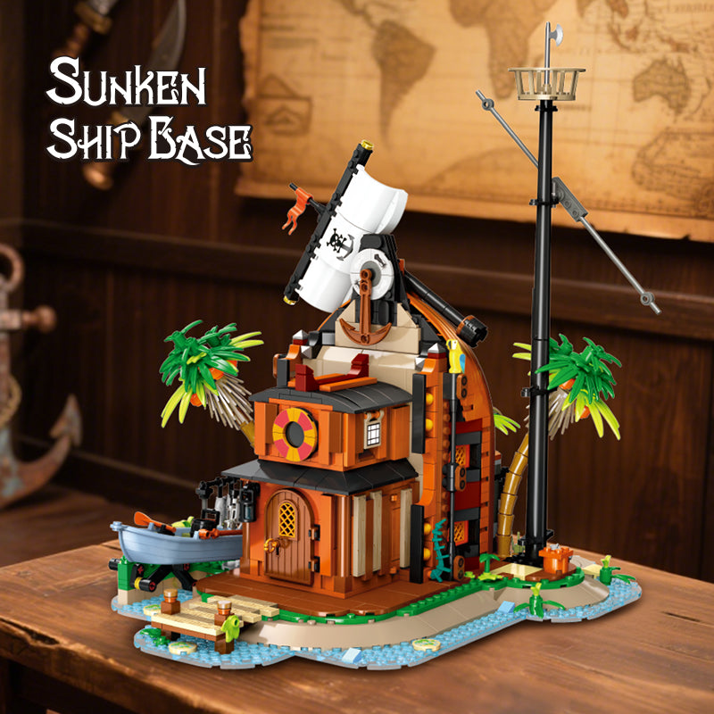 JIESTAR Shipwreck Base Building Block Set - 59162-1.jpg