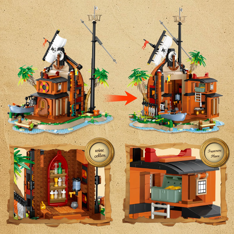 JIESTAR Shipwreck Base Building Block Set - 59162-2.jpg