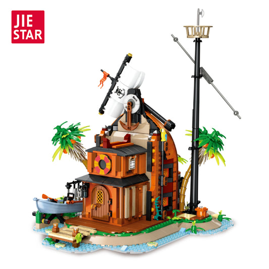 JIESTAR Shipwreck Base Building Block Set - 59162-白底.jpg