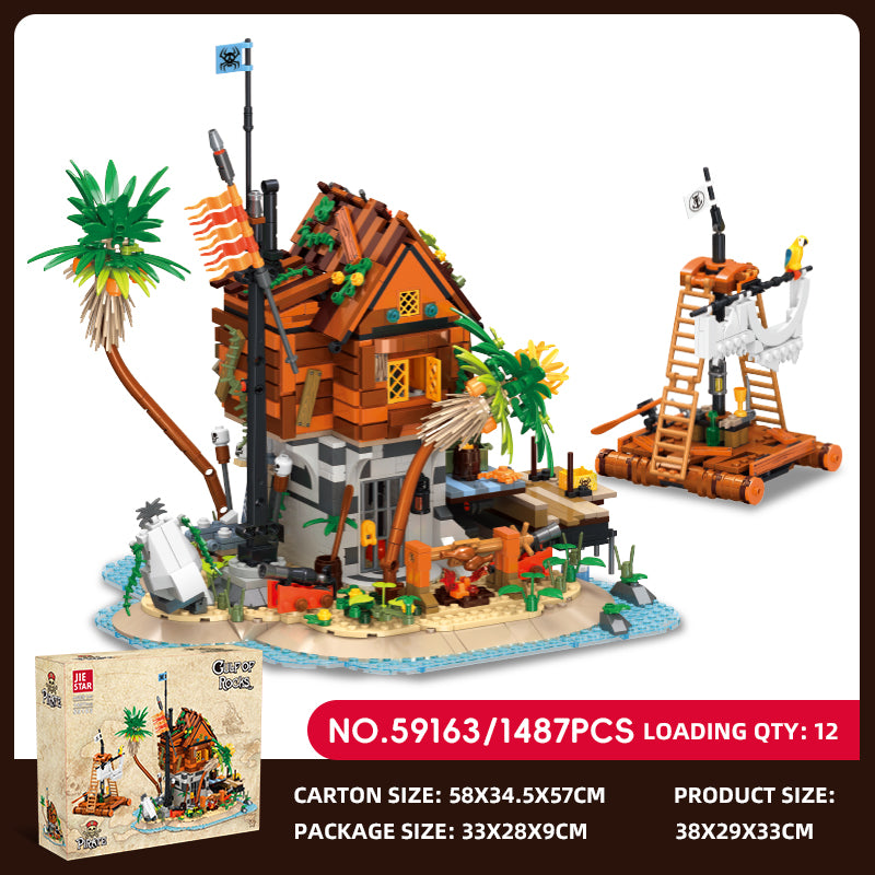 JIESTAR 岩石湾 Building Block Set SKU image - 59163-sku.jpg