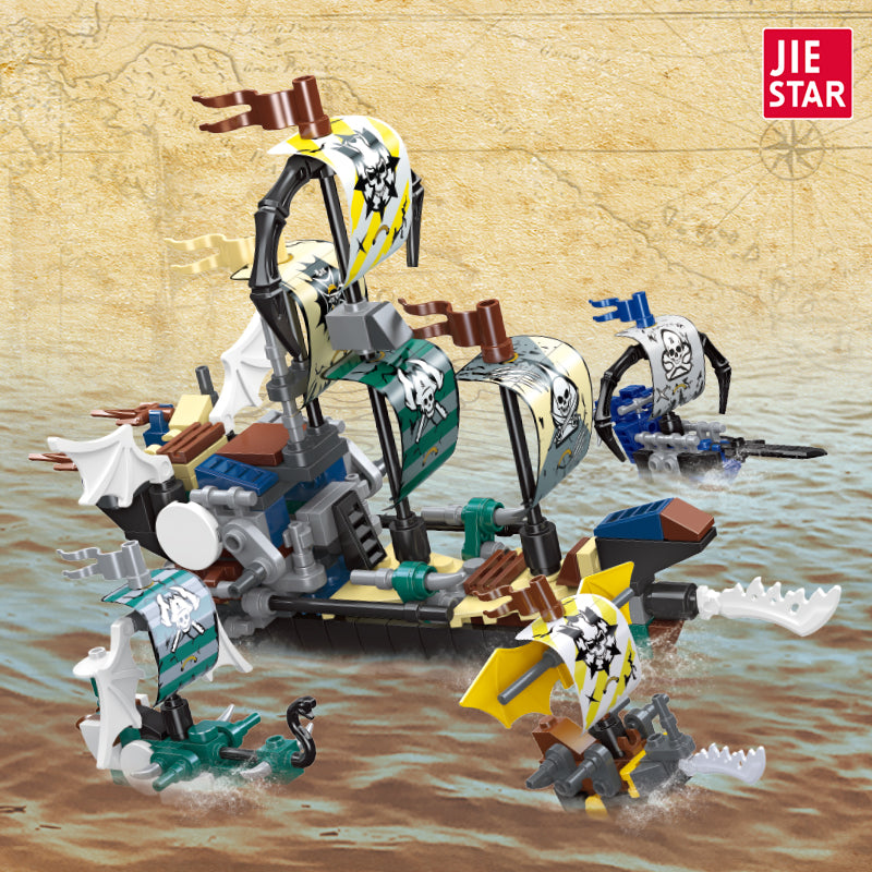 JIESTAR Pirate Ship [6 Small Styles] Building Block Set - 59222-1.jpg