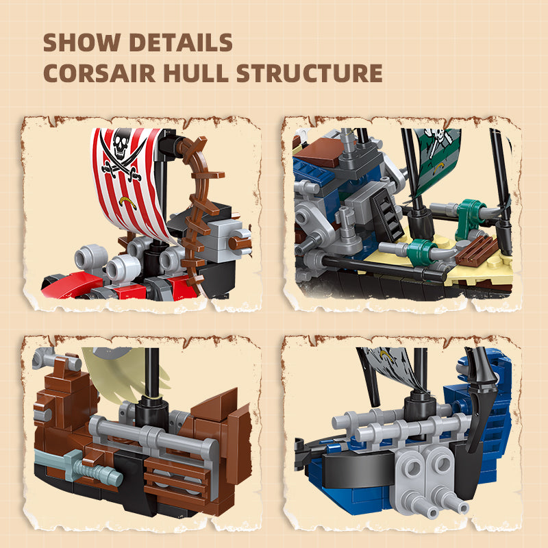 JIESTAR Pirate Ship [6 Small Styles] Building Block Set - 59222-4.jpg