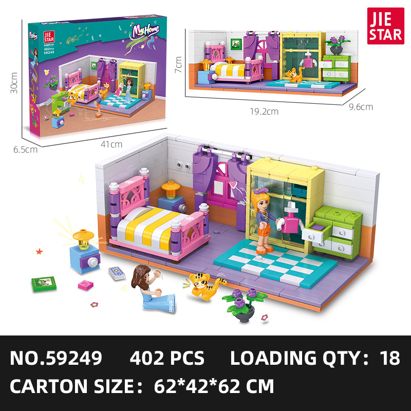 JIESTAR Girl Building Block Set 2-Pack SKU image - 59249-sku.jpg