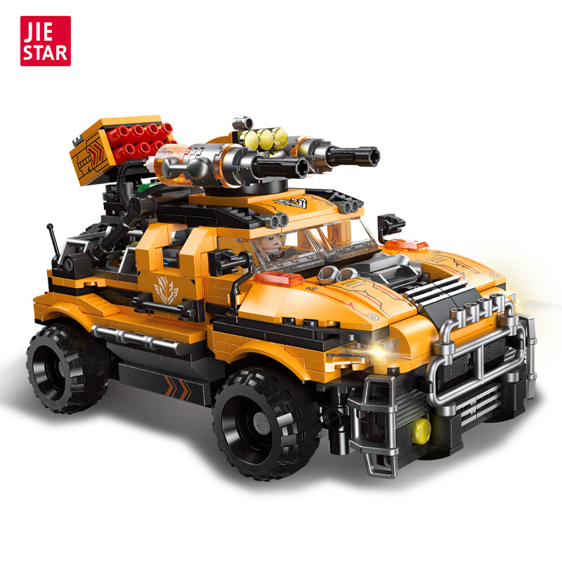 JIESTAR Fearless Charge Building Block Set - 61031-白底.jpg