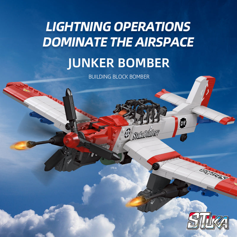 JIESTAR Junkers Bomber Building Block Set - 61045-2.jpg