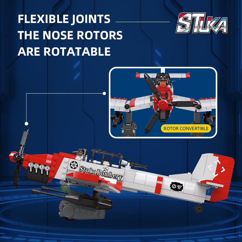 JIESTAR Junkers Bomber Building Block Set - 61045-3.jpg