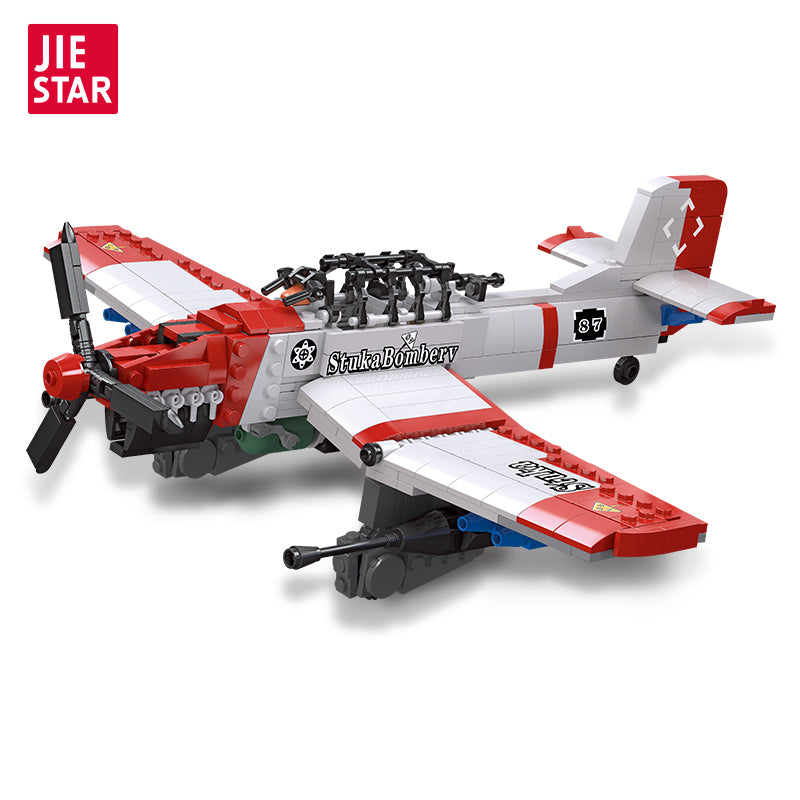 JIESTAR Junkers Bomber Building Block Set - 61045-白底.jpg