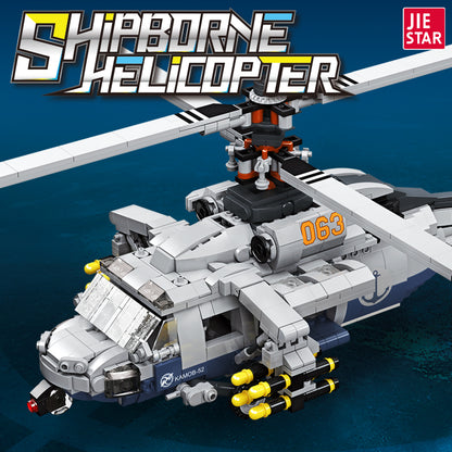 JIESTAR Ship-Based Helicopter Building Block Set - 61047-1.jpg