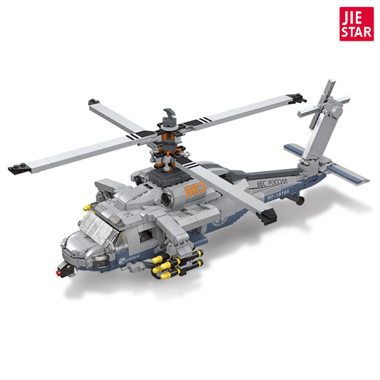 JIESTAR Ship-Based Helicopter Building Block Set - 61047-6.jpg