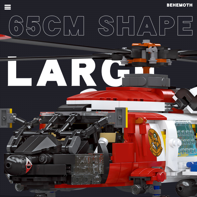 JIESTAR Mh-60T Eagle Rescue Helicopter Building Block Set - 61048-3.jpg
