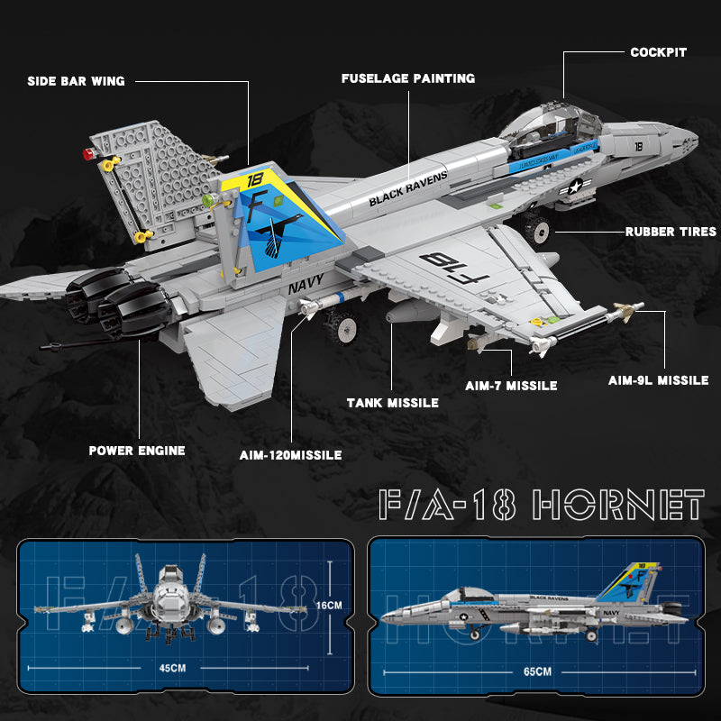 JIESTAR Fa-18 Hornet Helicopter Building Block Set - 61049-2.jpg