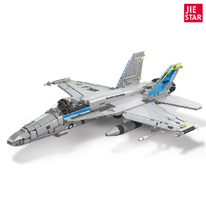 JIESTAR Fa-18 Hornet Helicopter Building Block Set - 61049-白底.jpg