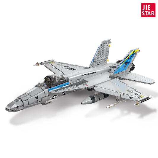JIESTAR Fa-18 Hornet Helicopter Building Block Set - 61049-白底.jpg
