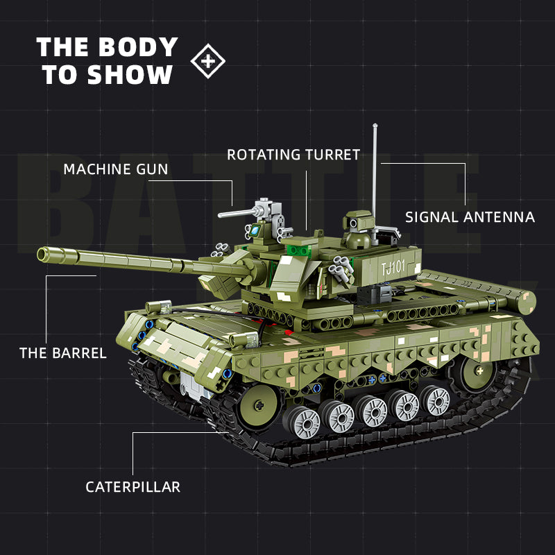 JIESTAR Combat Tank Building Block Set - 61053-2.jpg