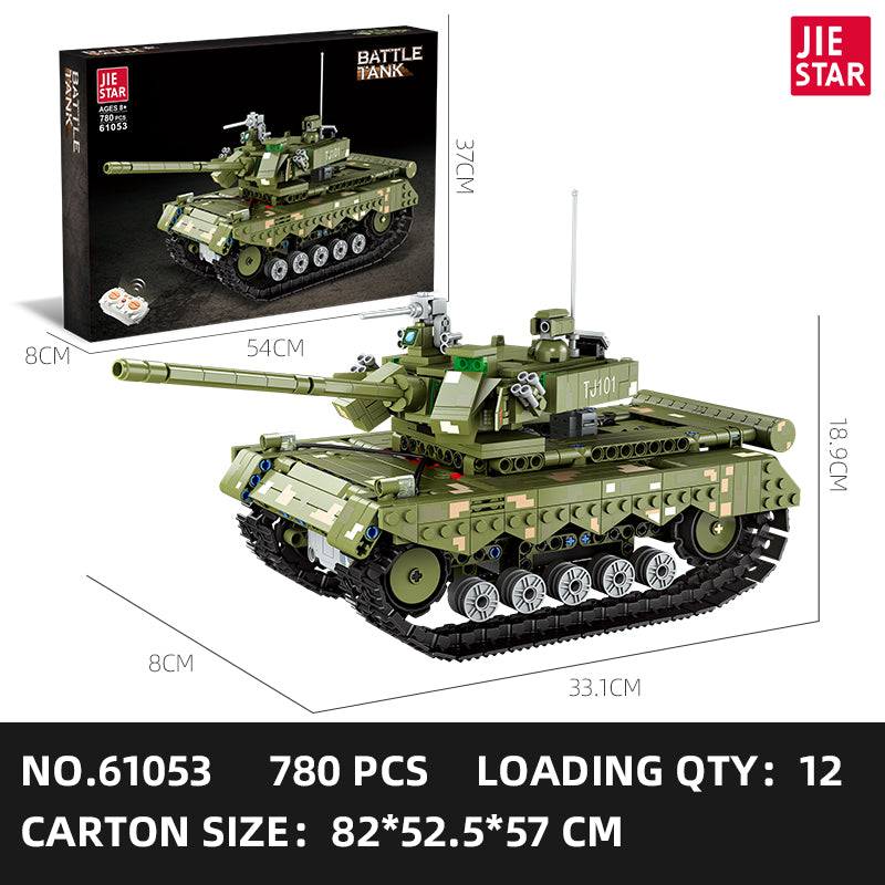 JIESTAR Combat Tank Building Block Set SKU image - 61053-sku.jpg