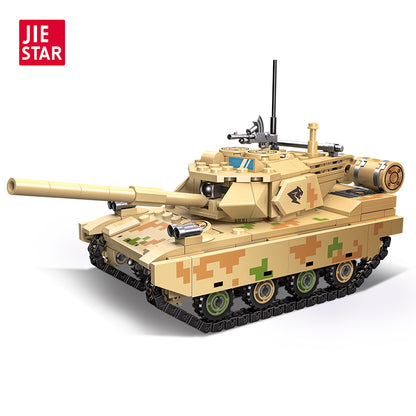 JIESTAR Type 15 Light Tank Building Block Set - 61059-白底.jpg