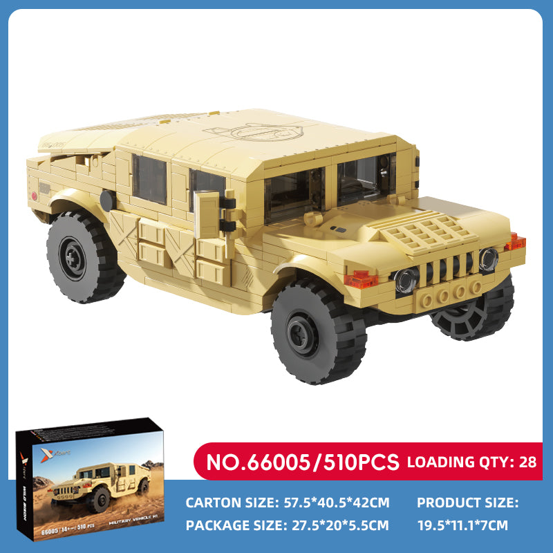Xbert Military Vehicle H1 Building Block Set SKU image - 66005-sku.jpg
