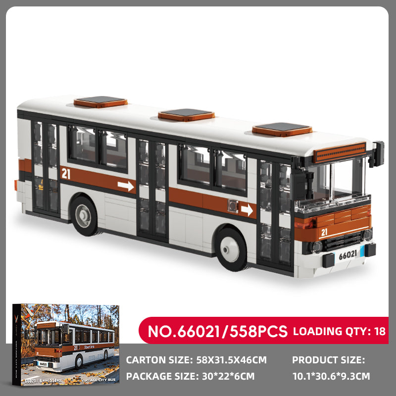 Xbert Vintage CITY BUS Building Block Set SKU image - 66021-sku.jpg