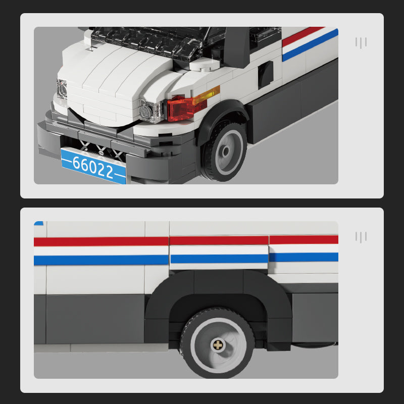 Xbert US Postal MAIL Truck Building Block Set - 66022-4.jpg
