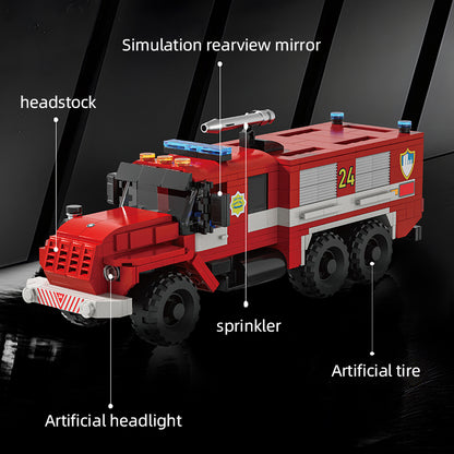 Xbert Vintage 4320 FIRE Truck 6X6 Building Block Set - 66024-3.jpg