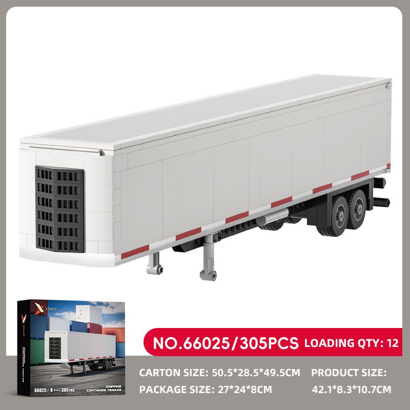 Xbert Shipping Container Trailer Building Block Set SKU image - 66025-sku.jpg