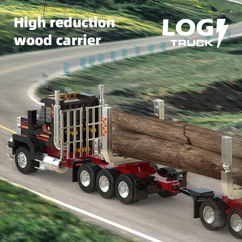 Xbert LOG Truck Building Block Set - 66027-2.jpg
