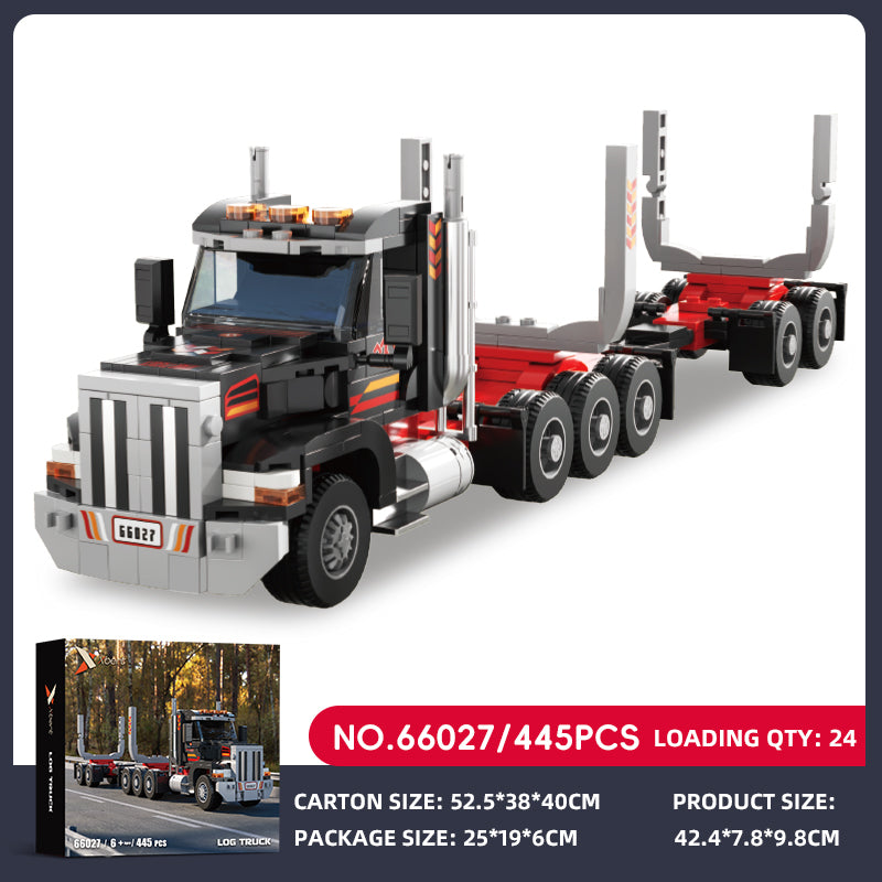 Xbert LOG Truck Building Block Set SKU image - 66027-sku.jpg
