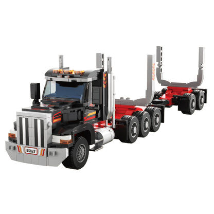 Xbert LOG Truck Building Block Set - 66027-白底.jpg