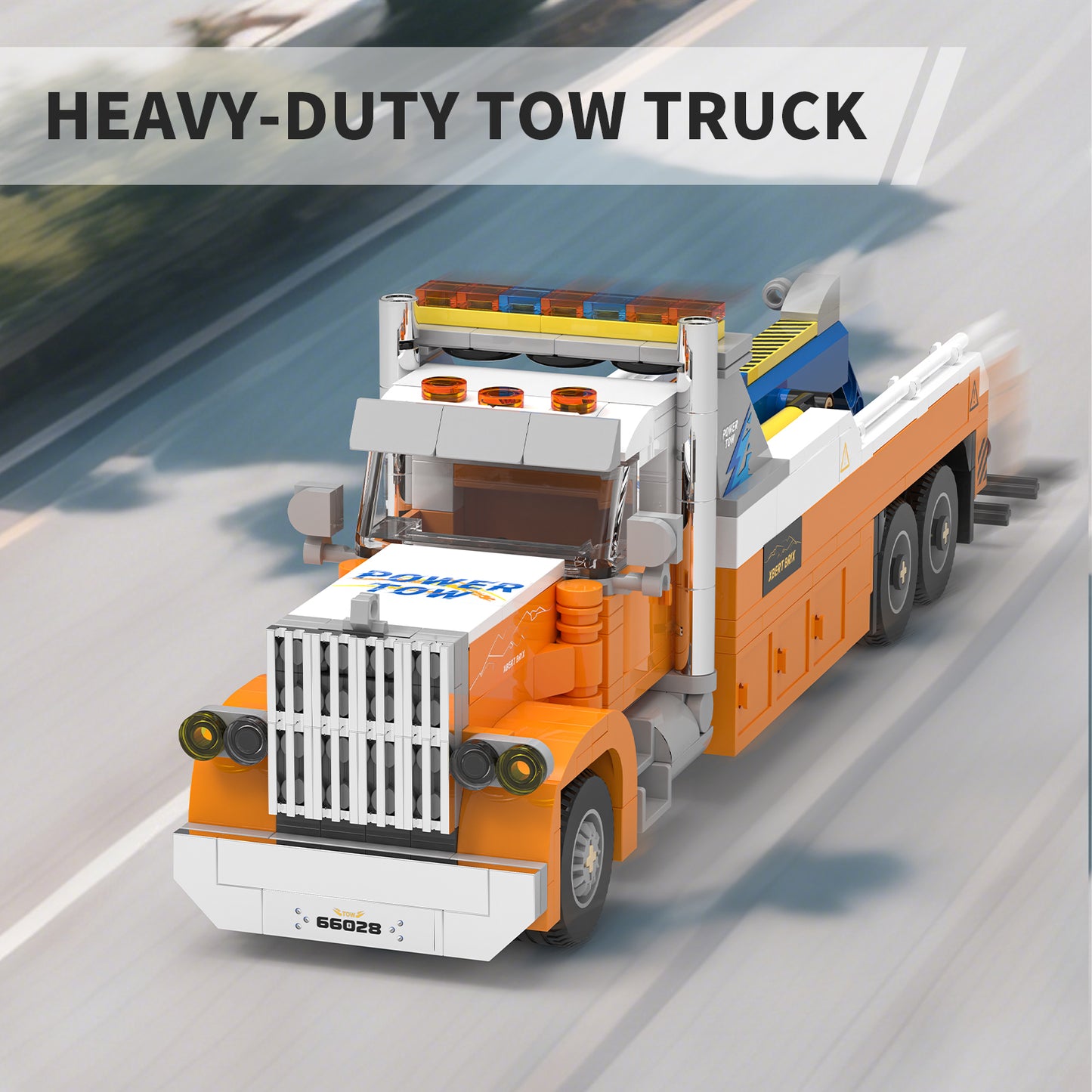 Xbert Heavy-Duty TOW Truck Building Block Set - 66028-1.jpg