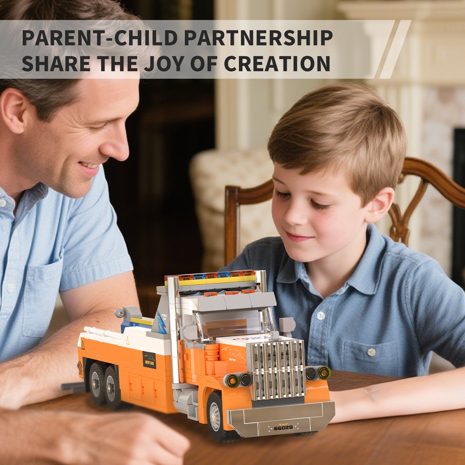 Xbert Heavy-Duty TOW Truck Building Block Set - 66028-4.jpg