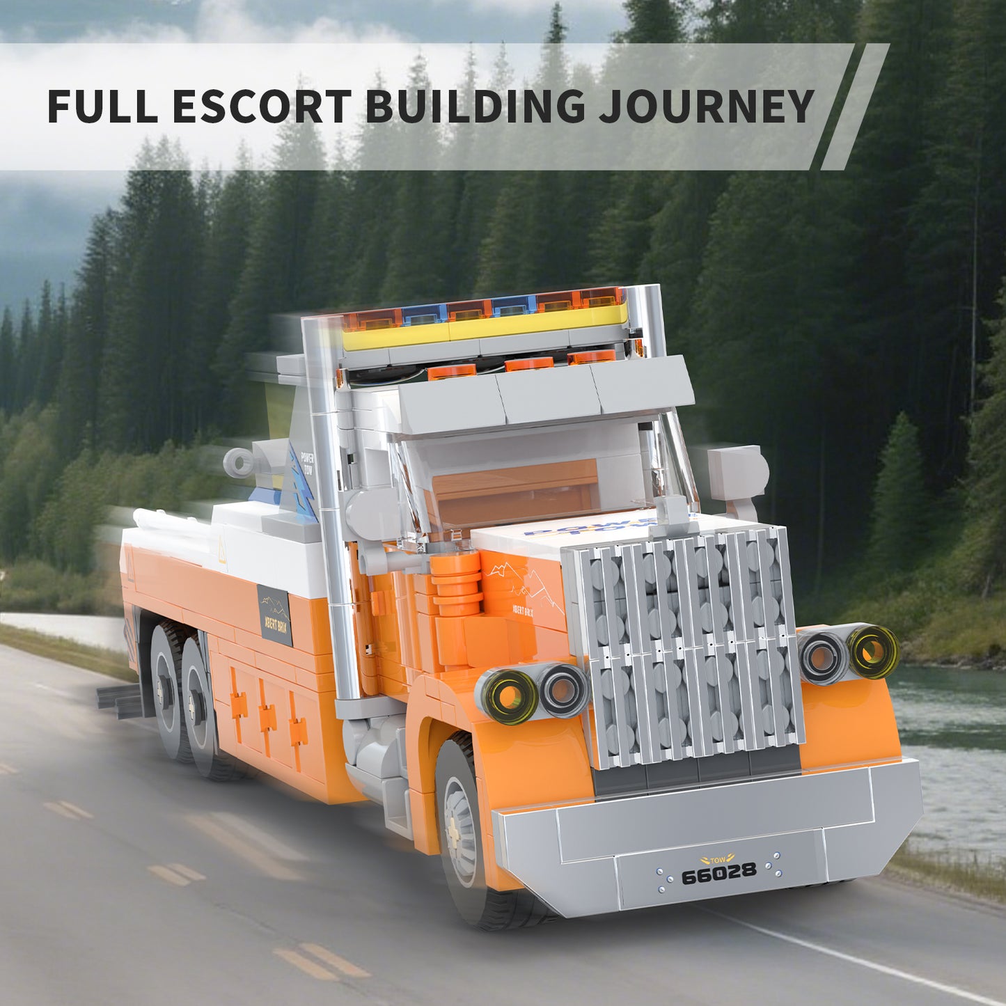 Xbert Heavy-Duty TOW Truck Building Block Set - 66028-6.jpg