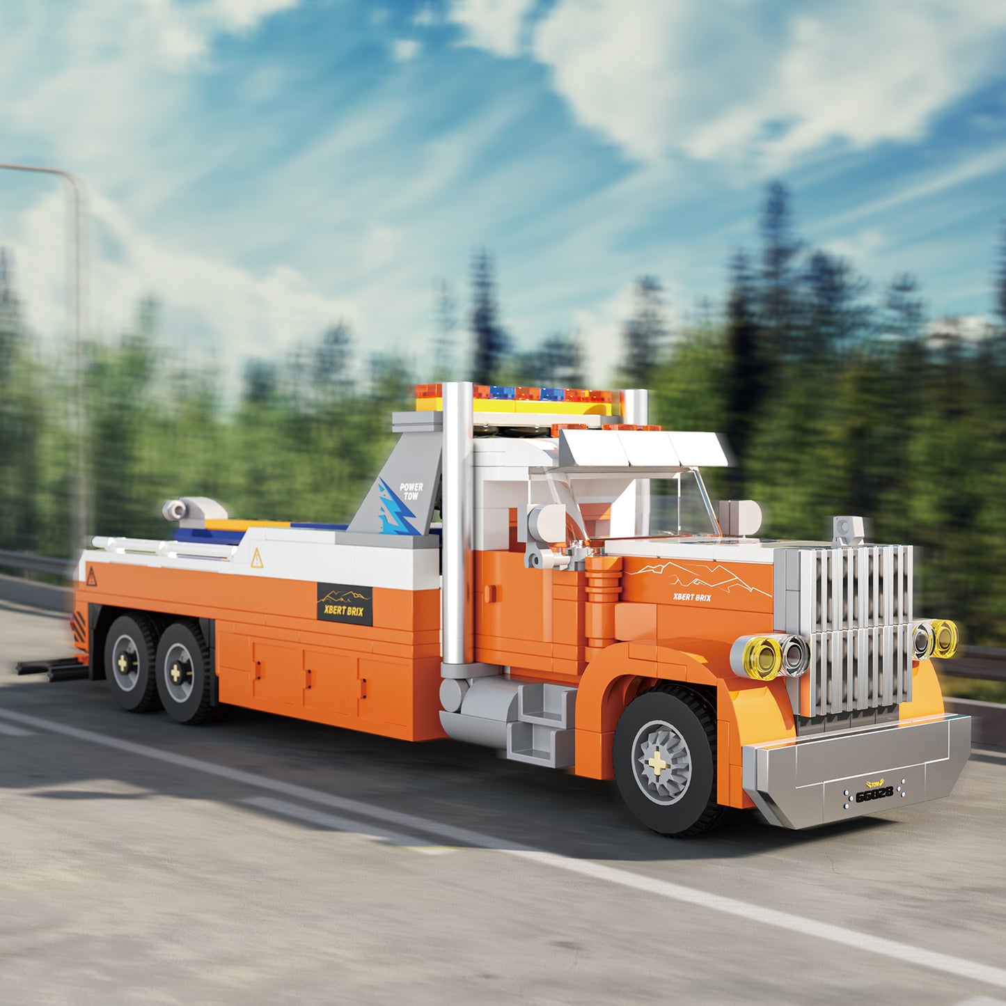 Xbert Heavy-Duty TOW Truck Building Block Set - 66028-7.jpg
