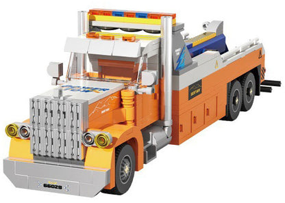 Xbert Heavy-Duty TOW Truck Building Block Set - 66028-白底.jpg