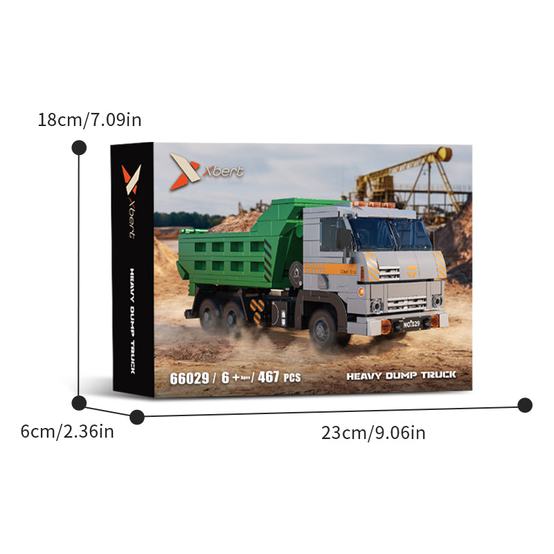 Xbert Heavy Dump Truck Model Kit SKU image - 66029-包装尺寸.jpg