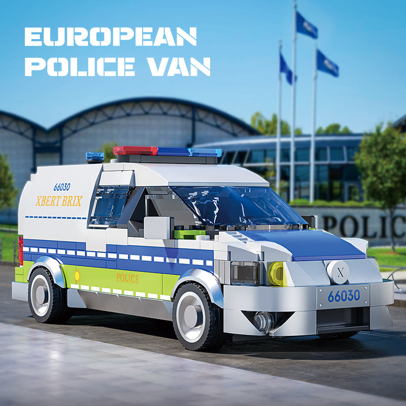 Xbert European Police VAN Building Block Set - 66030-1.jpg