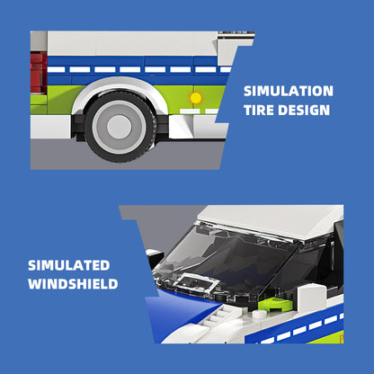 Xbert European Police VAN Building Block Set - 66030-4.jpg