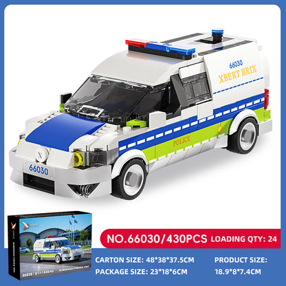 Xbert European Police VAN Building Block Set SKU image - 66030-sku.jpg