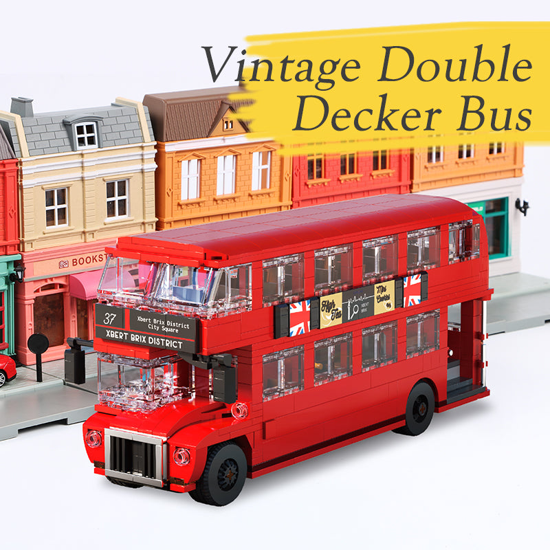 Xbert Vintage Double Decker BUS Building Block Set - 66037-1.jpg