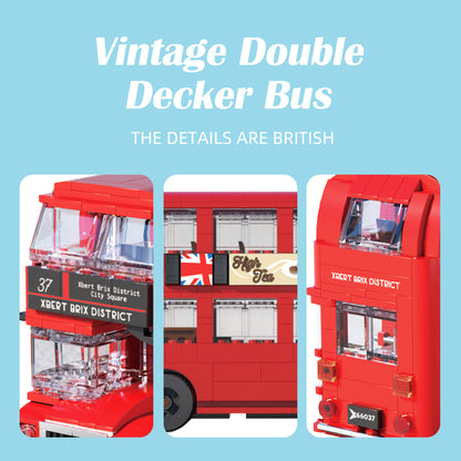 Xbert Vintage Double Decker BUS Building Block Set - 66037-2.jpg