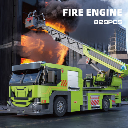 Xbert Turntable Ladder FIRE Engine Building Block Set - 66038-2.jpg