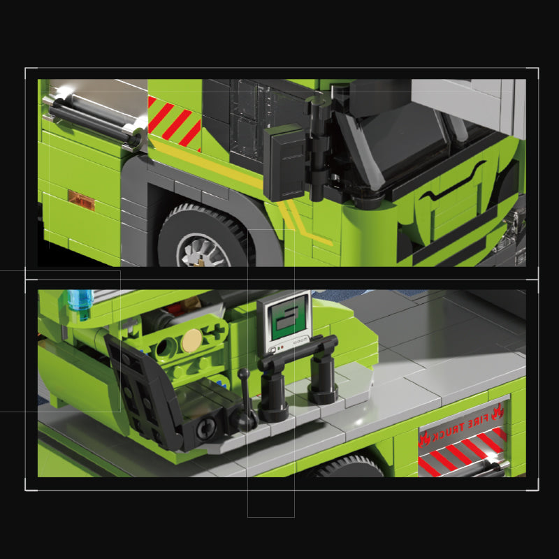 Xbert Turntable Ladder FIRE Engine Building Block Set - 66038-4.jpg