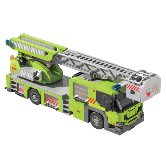 Xbert Turntable Ladder FIRE Engine Building Block Set - 66038-白底.jpg