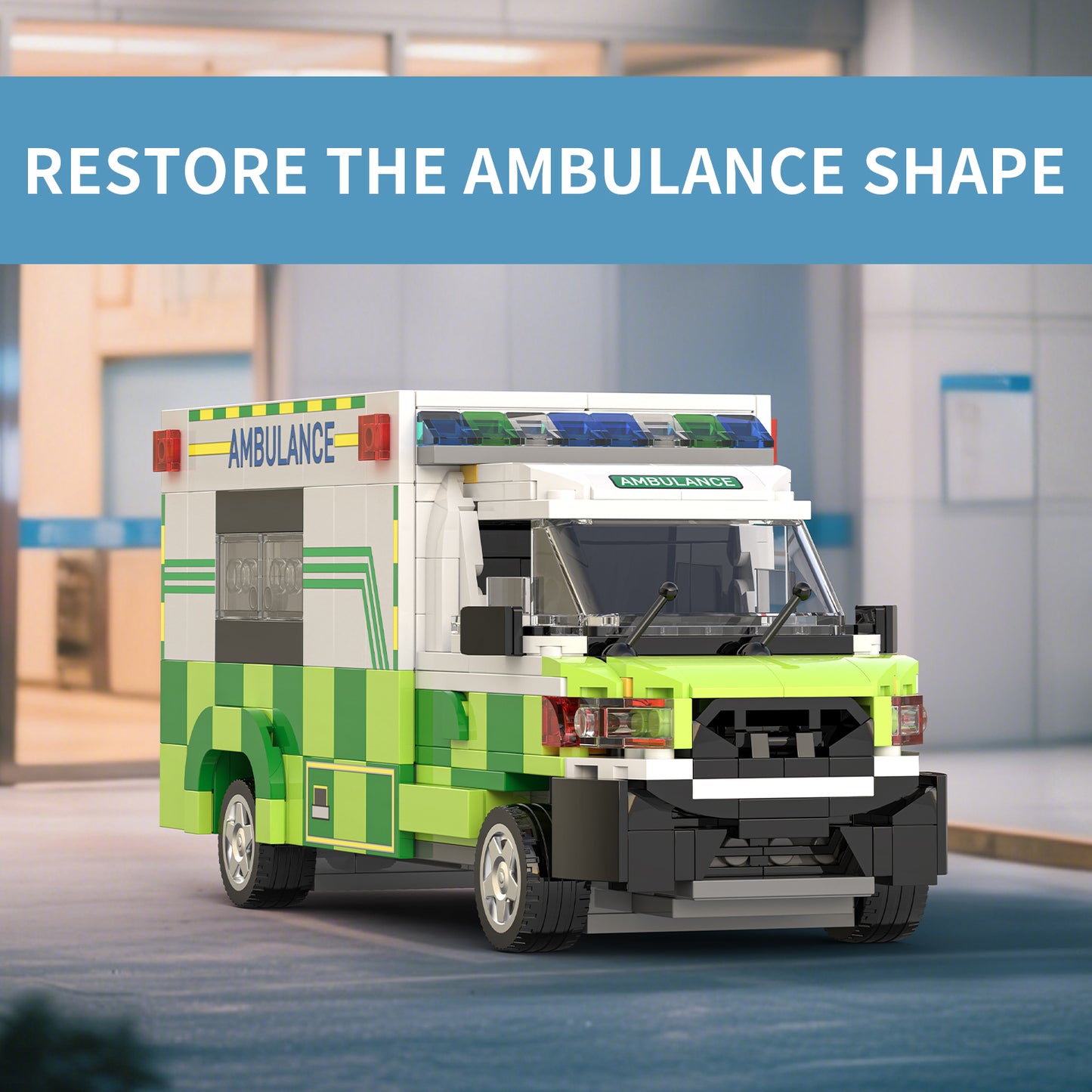 Xbert Ambulance Building Block Set - 66040-1.jpg