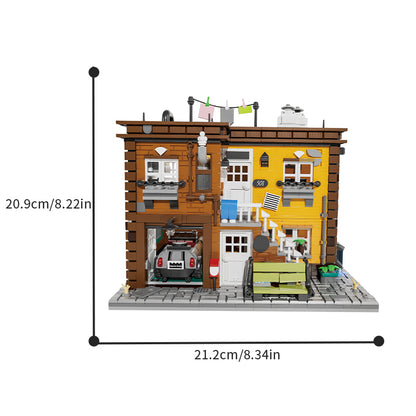 Xbert Ashley's 2-Story House Building Set SKU image - 66056-尺寸-01.jpg