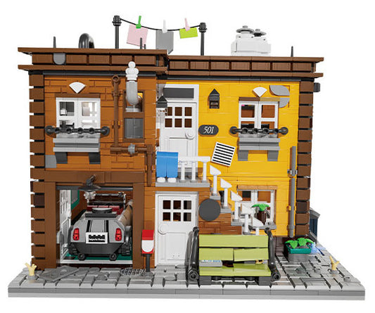 Xbert Ashley's 2-Story House Building Block Set - 66056-白底.jpg