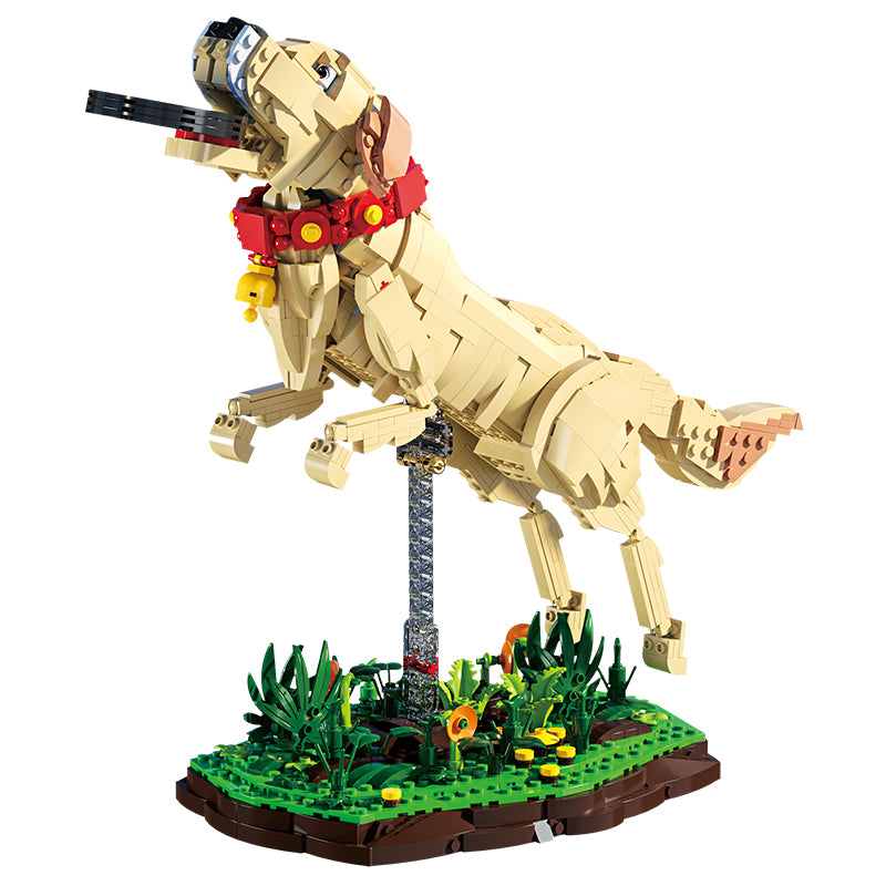 Xbert Labrador Retriever Building Block Set - 66060-白底.jpg