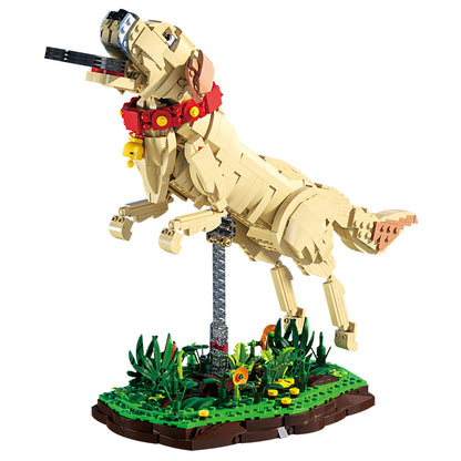 Xbert Labrador Retriever Building Block Set - 66060-白底.jpg